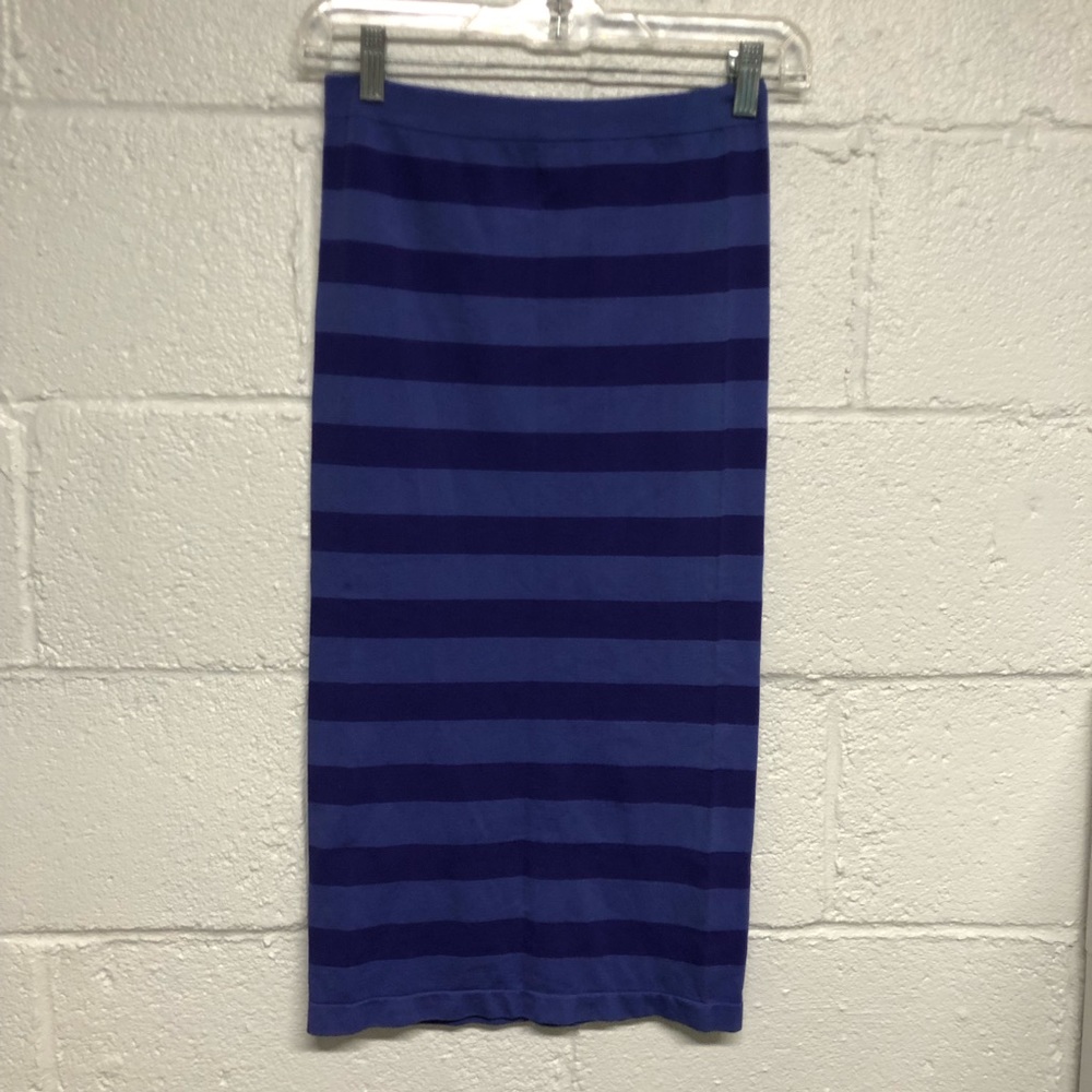 Cristina Love Womens Strappless Beach Coverup Purple Stripes One Size